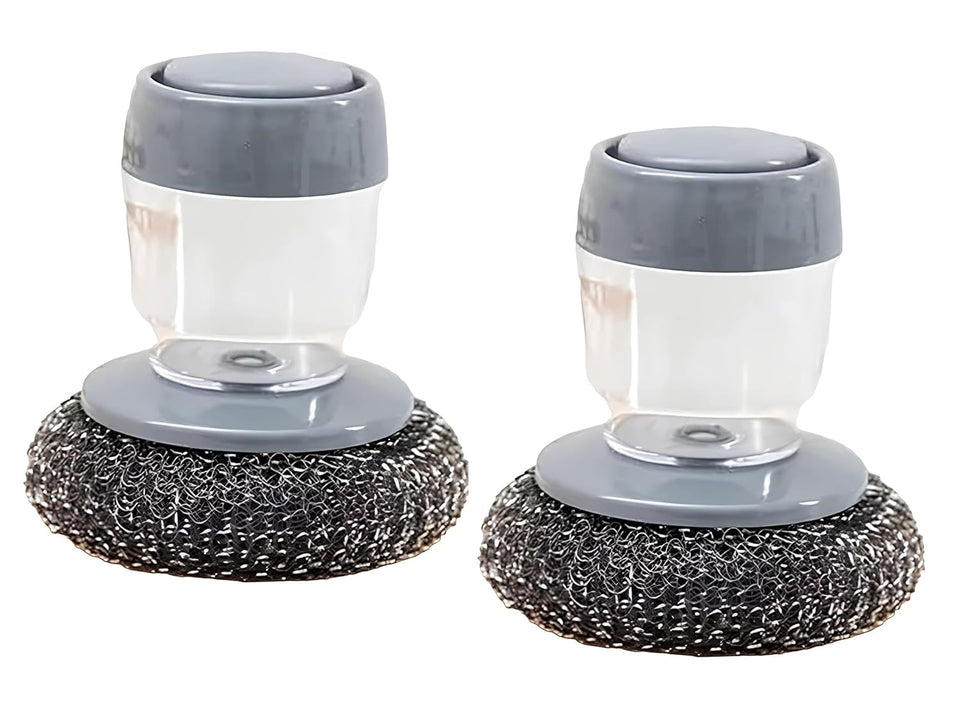 Kitchen Soap Dispensing Palm Brush (Pack of 2)