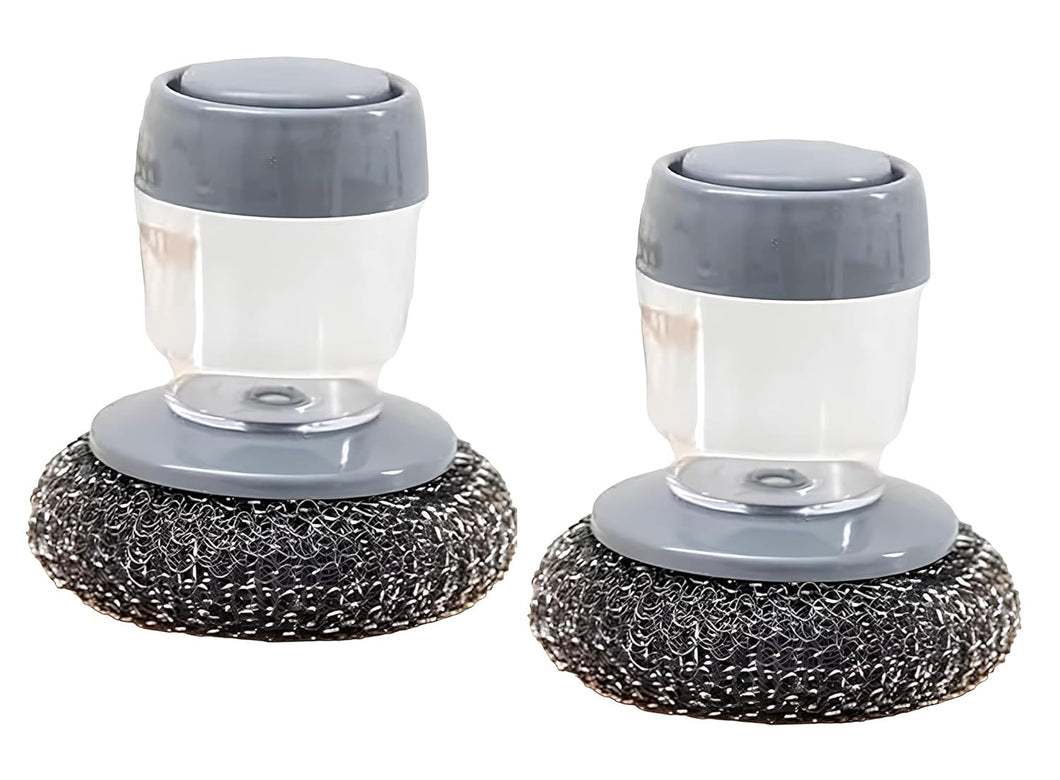 Kitchen Soap Dispensing Palm Brush (Pack of 2)