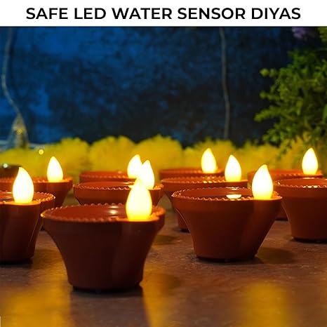 MagicJyoti™ Water sensor diyas (no oil no mess)